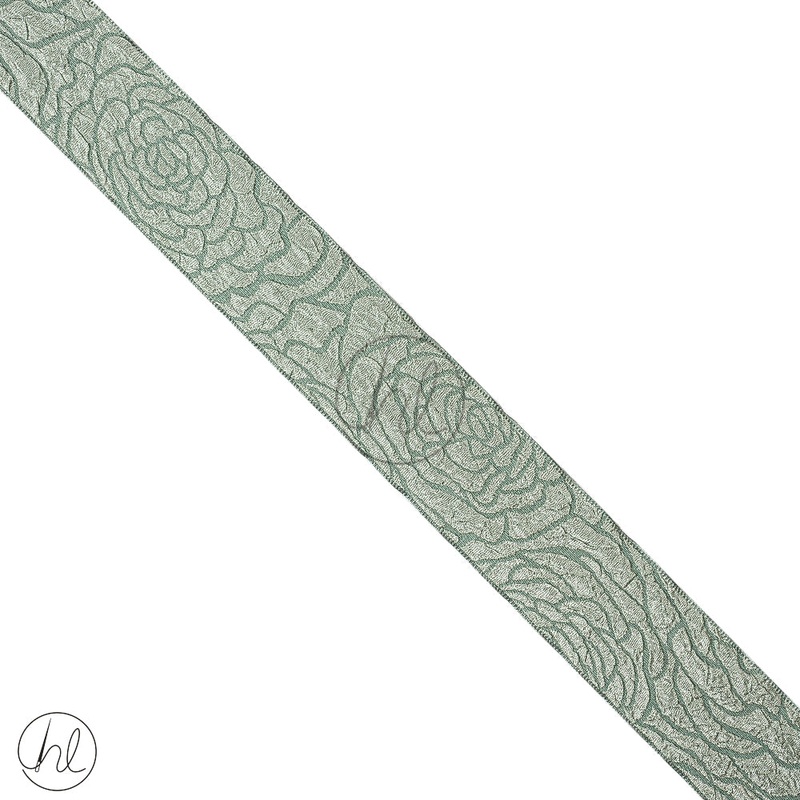 Ribbon Satin Fancy  40mm  Aqua