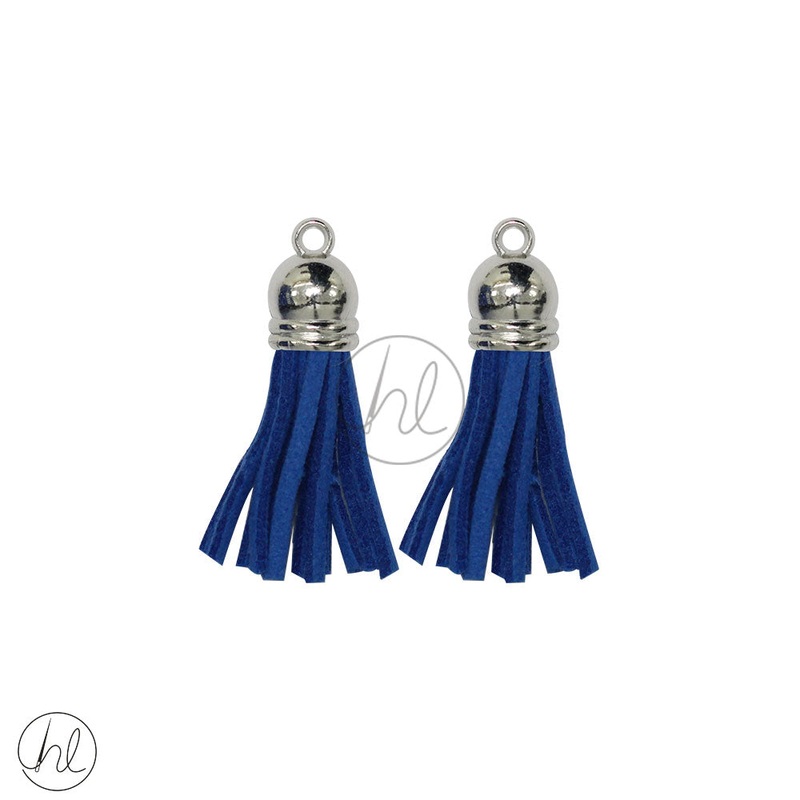 TASSELS 2 PER PACK BLUE