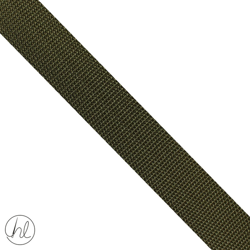 38MM WEBBING P/METRE OLIVE