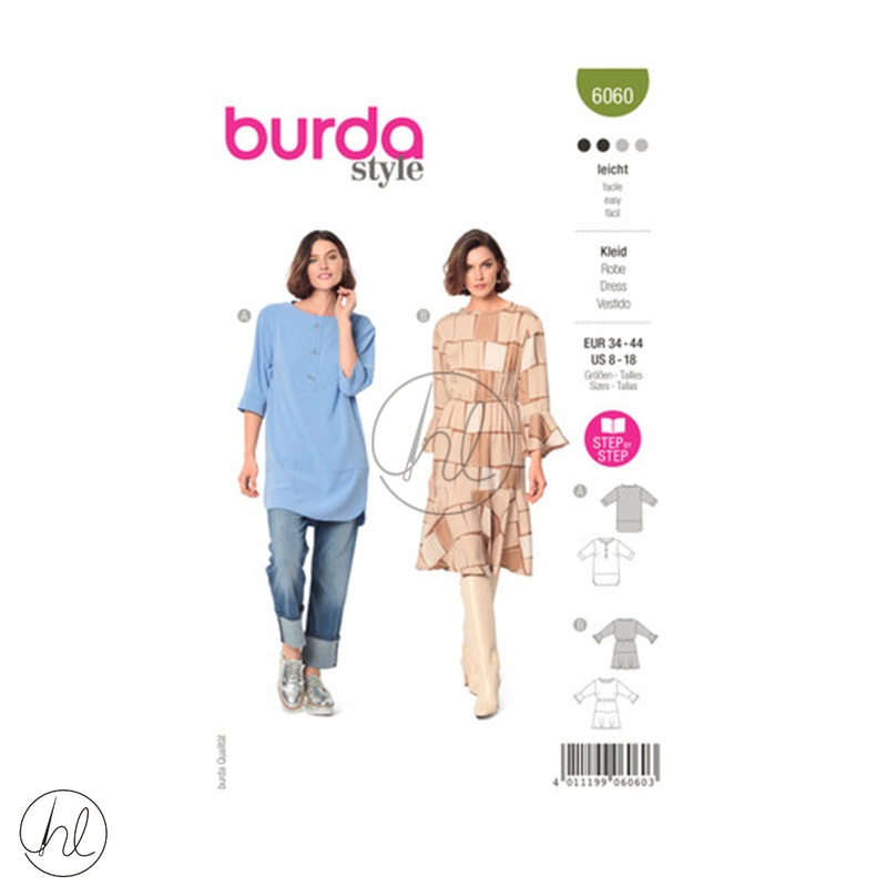 BURDA DRESS GREEN 6060