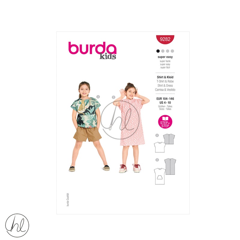 BURDA PATTERN  9282  RED 4-11
