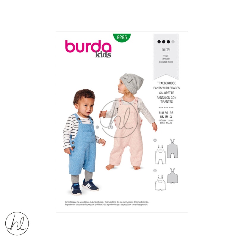 BURDA PATTERN  9295 GREEN 1M-3