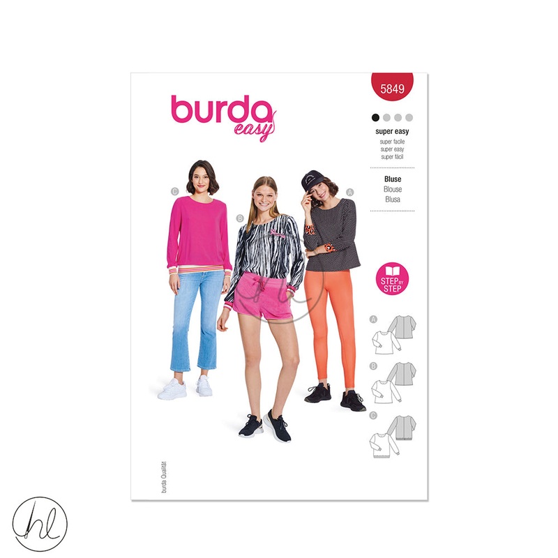 BURDA PATTERN B5849 RED
