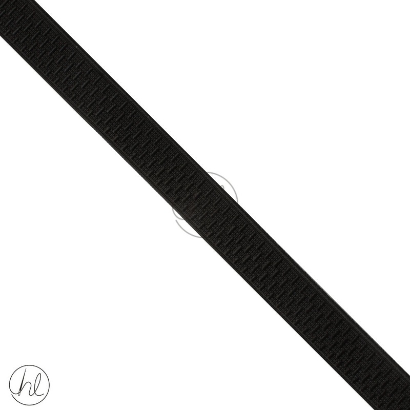 ELASTIC PETERSHAM BLACK 19MM P/METER