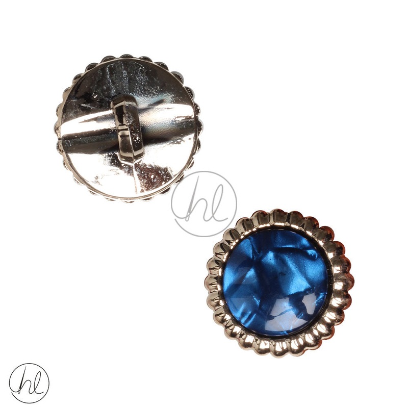 FANCY BUTTONS GOLD/BLUE 045-2737 23MM