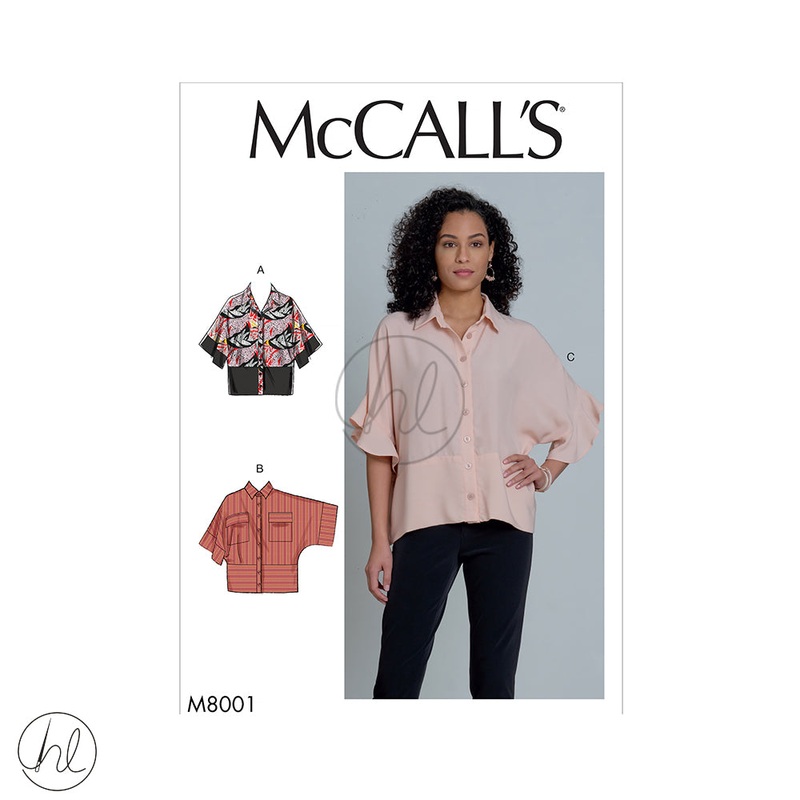MCCALLS ZZ LRG-XXL M8001