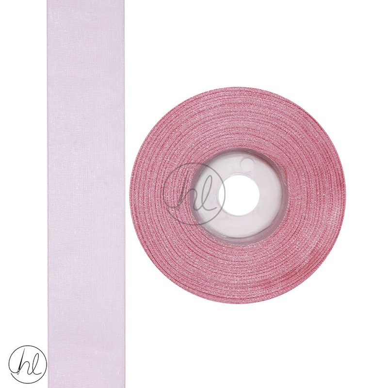 RIBBON ORGANZA PINK 38MM 20M PER ROLL