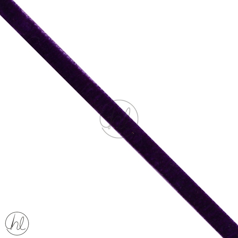 VELEVT RIBBON 6MM PURPLE