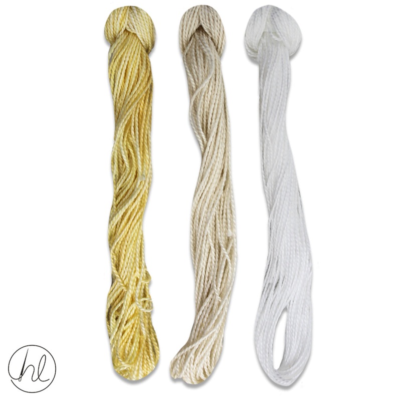 100% COTTON PERLE THREAD 3X9M 31-BASKETS PER SET