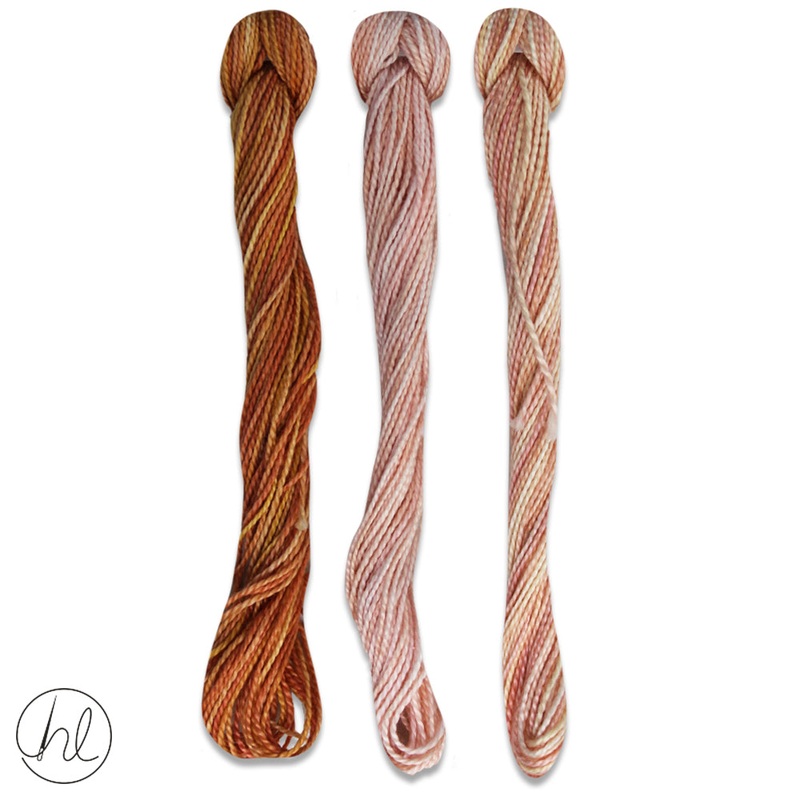 100% COTTON PERLE THREAD 3X9M 44-ANTIQUITY PER SET