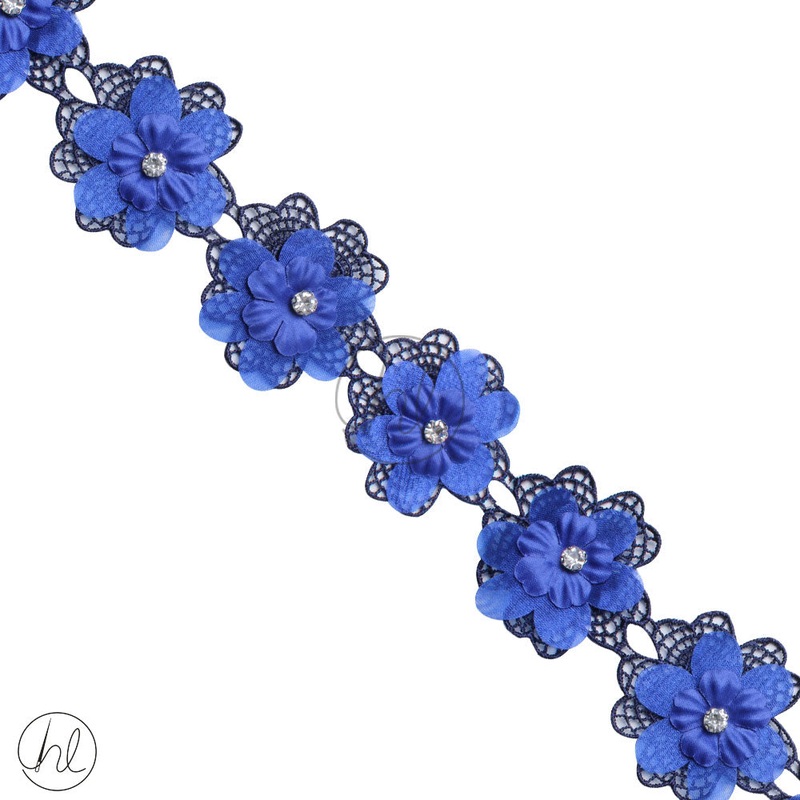 BEADED BRAIDS NAVY FT46 53MM PER M