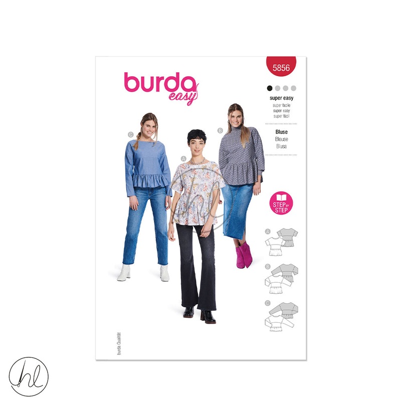 BURDA PATTERN B5856 RED