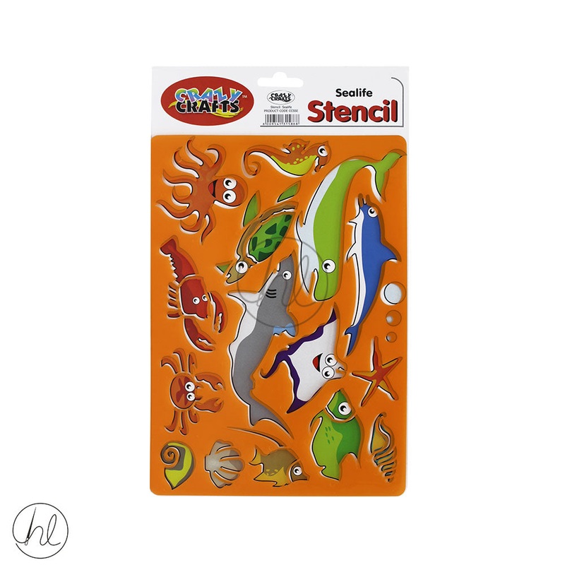 CRAZY CRAFT STENCIL SEA LIFE (CCSSL)