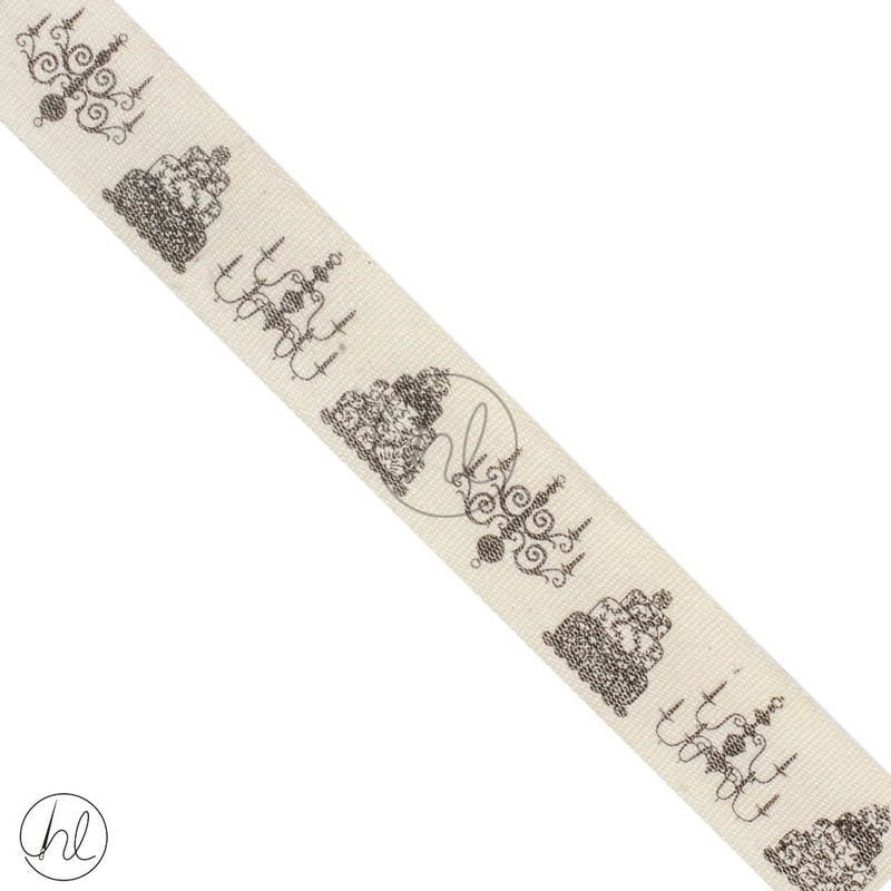 FRENCH COTTON RIBBON PATISSERI 26MMFC25 PER M