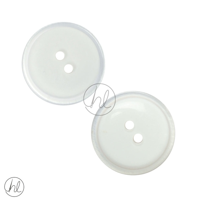 PLAIN BUTTONS 23MM WHITE D3411
