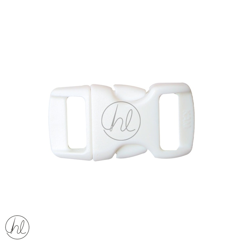 PLASTIC BUCKLE CLIP WHITE 10MM