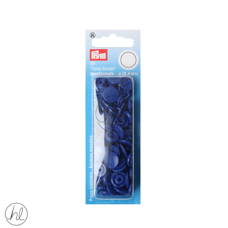 PRYM 30 COLOUR SNAP BLUE 12.4MM