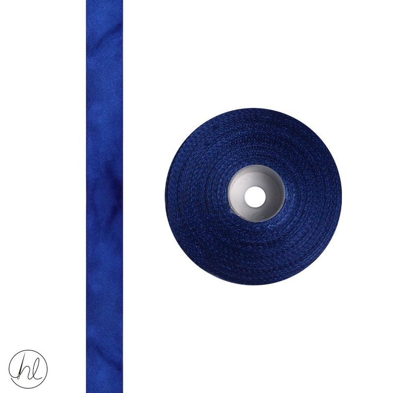 SATIN RIBBONS ROYAL BLUE 25MM PER ROLL