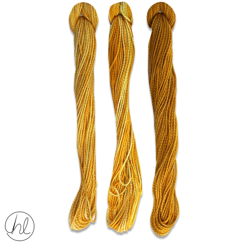 100% COTTON PERLE THREAD 3X9M 26-GOLD PER SET