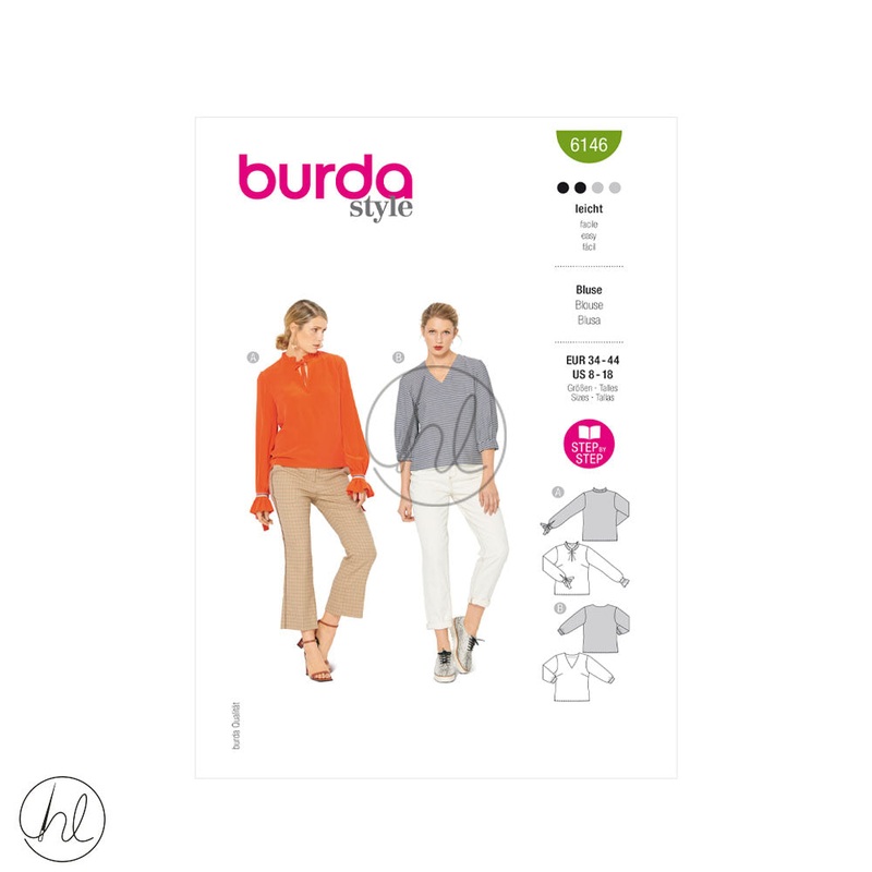 BURDA PATTERN  6146  GREEN US 8-18
