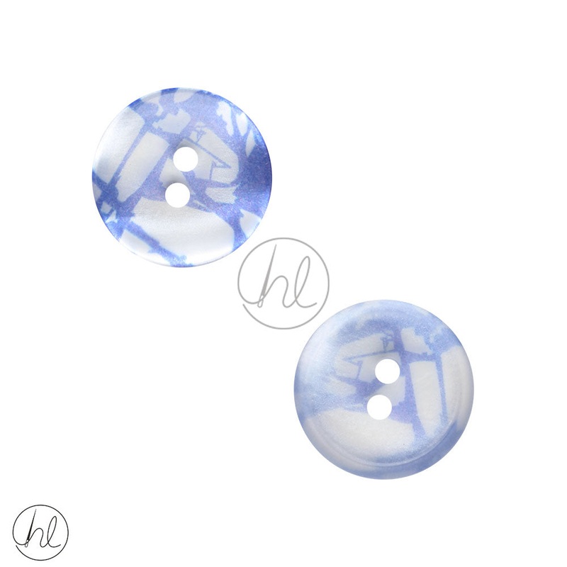 FANCY BUTTONS 20MM BLUE D0262