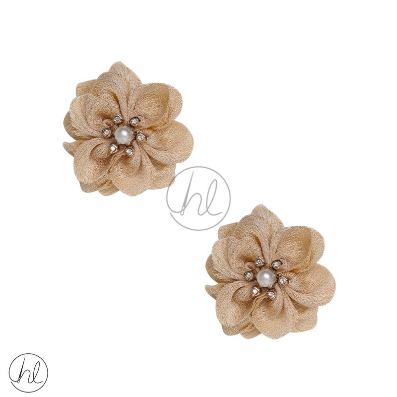 FANCY FLOWER BEIGE 60MM 3DF27 2 PER PACK