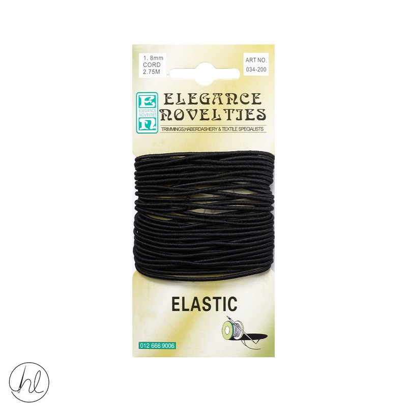 HAT ELASTIC 5M BLACK 034-200