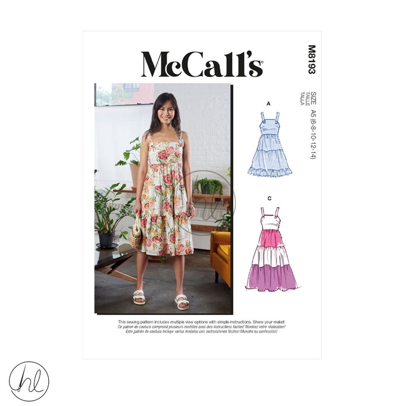 MCCALL'S PATTERN M8193