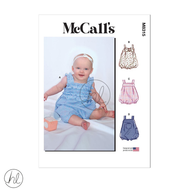 MCCALL'S PATTERN M8315