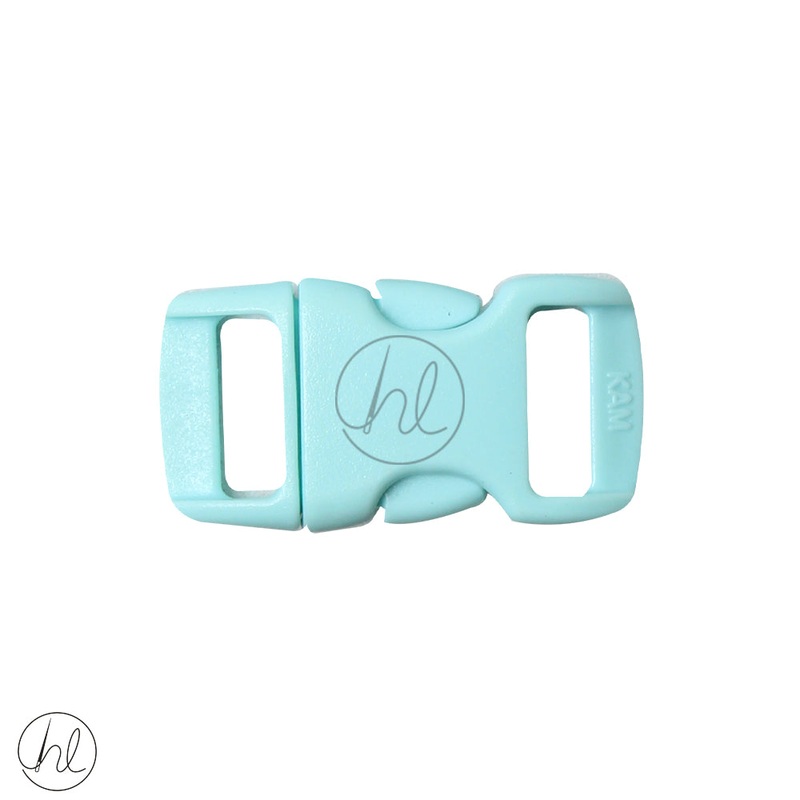 PLASTIC BUCKLE CLIP AQUA 10MM