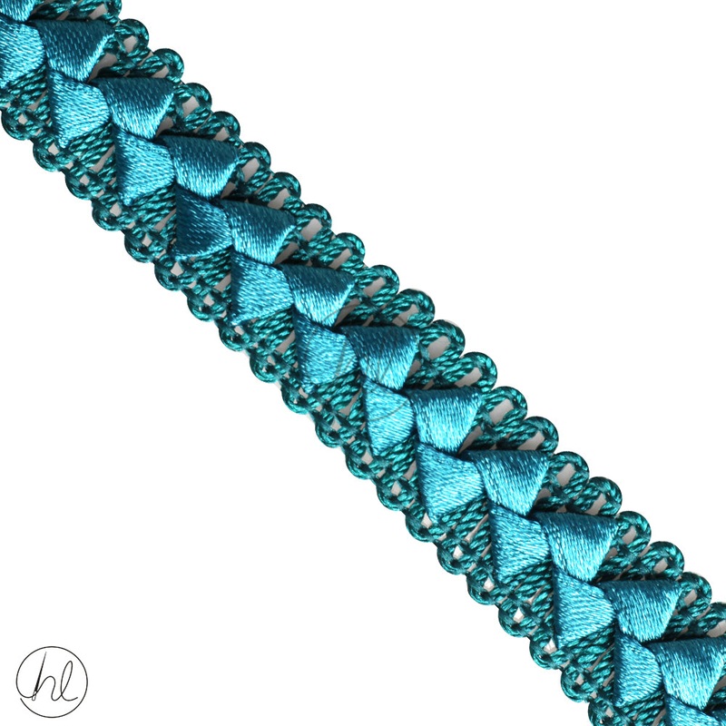 SAMOOSA BRAIDS TURQUIOSE  011-239 18MM P/METER