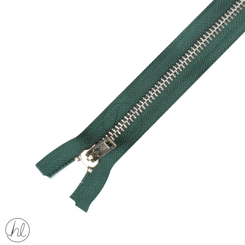 STEEL ZIP YKK EMERALD 40CM