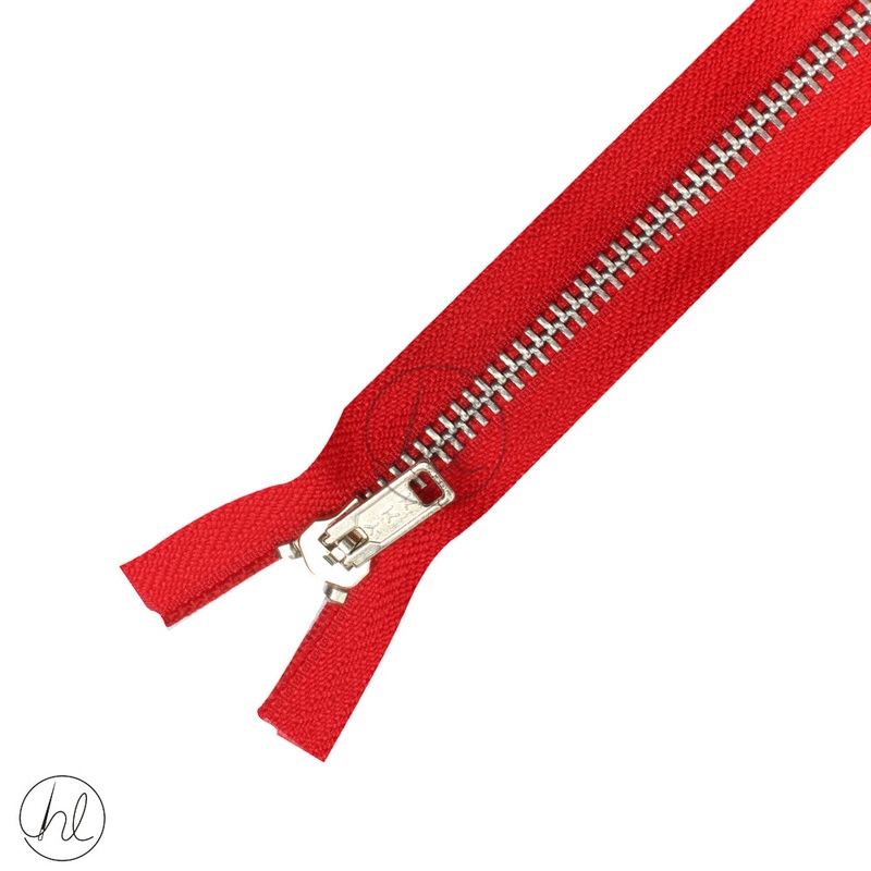 STEEL ZIP YKK RED 35CM