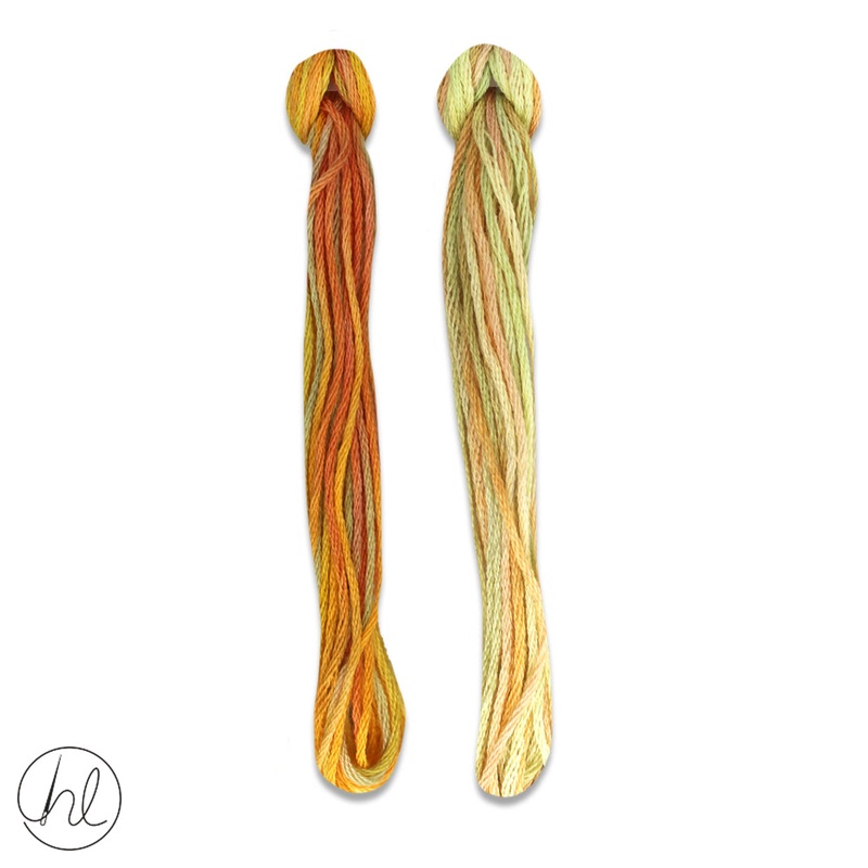 100% COTTON STRANDED THREAD 2X5M 76-NASTURTIUM PER SET