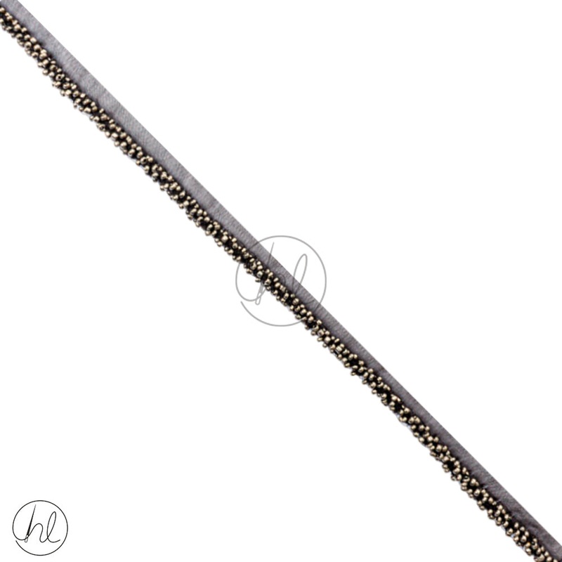 Braid Fancy 1cmBlack/Grey