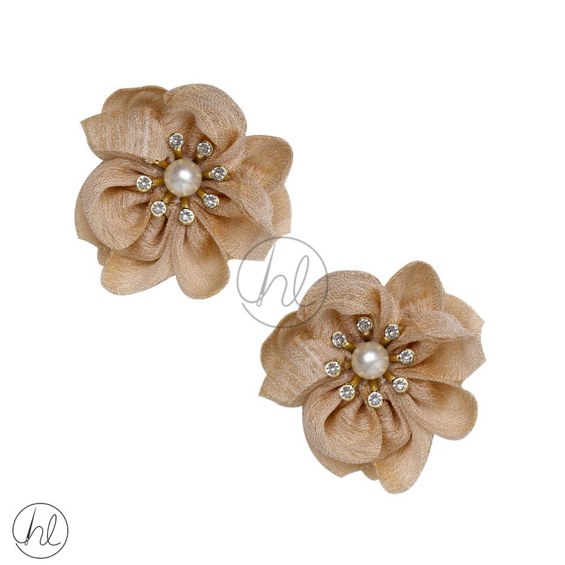 FANCY FLOWER BEIGE 2 PER PACK