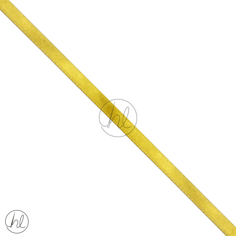 SATIN RIBBON YELLOW PER M 6MM