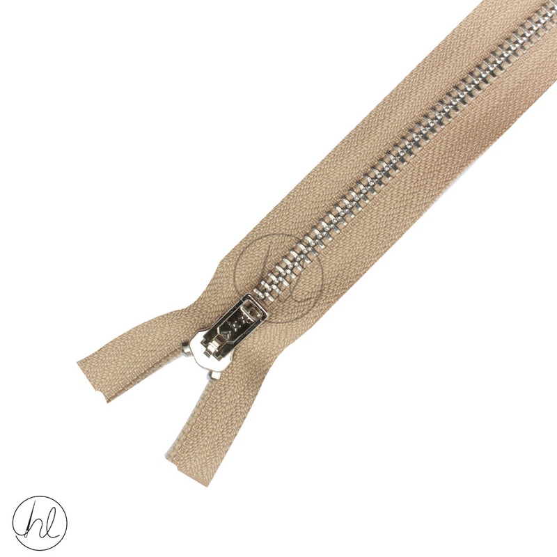 STEEL ZIP YKK BEIGE 55CM