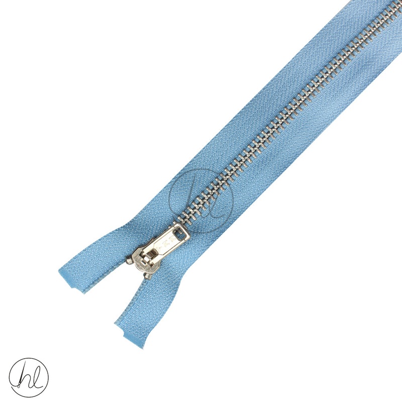STEEL ZIP YKK PALE BLUE 30CM