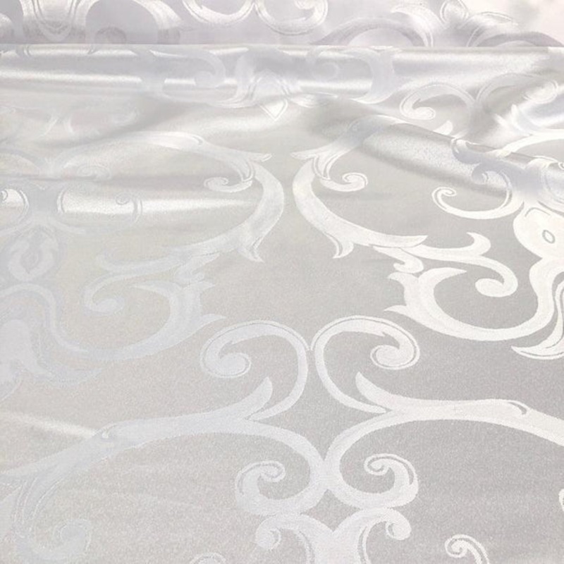 Chopin Jacquard Wholesale Fabric in White