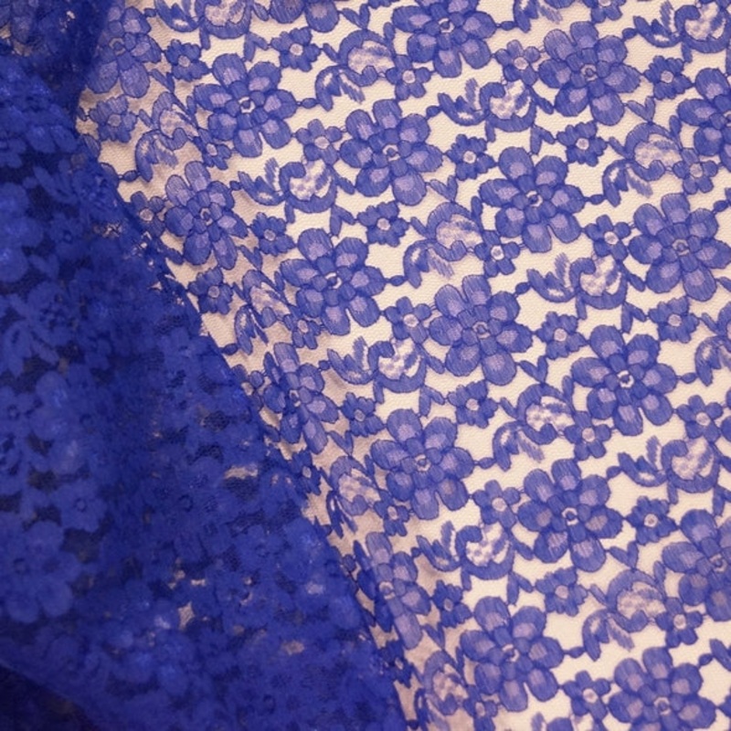 Classic Lace Wholesale Fabric in Royal 1148