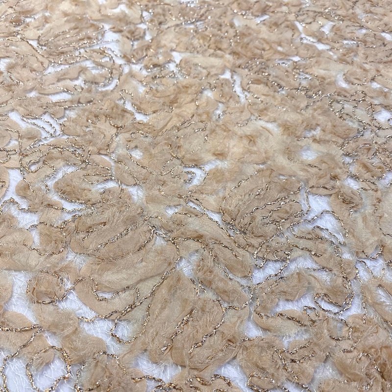 Patina Sheer Wholesale Fabric in Champagne