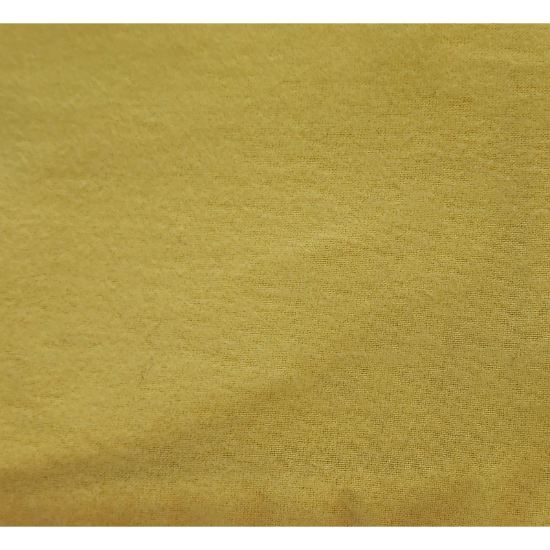 Plain Weave Flannel - Cotton - Yellow - 5 Yards - $25