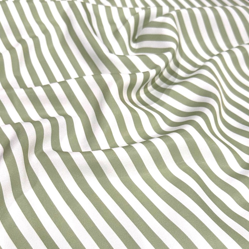 Seersucker (Poly Print) Wholesale Fabric in Sage
