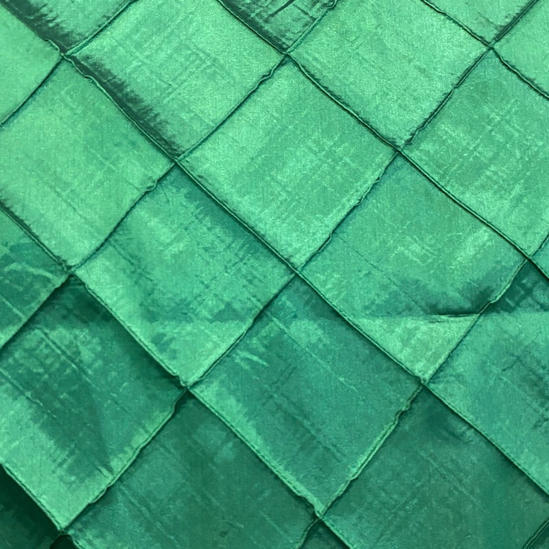 4" Pintuck Taffeta Wholesale Fabric in Hunter Green