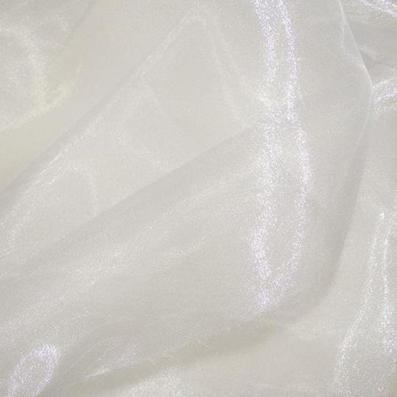 Crystal Organza Wholesale Fabric in Off White 250