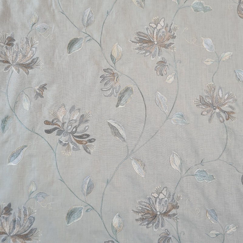 Embroidered Honeysuckle Linen