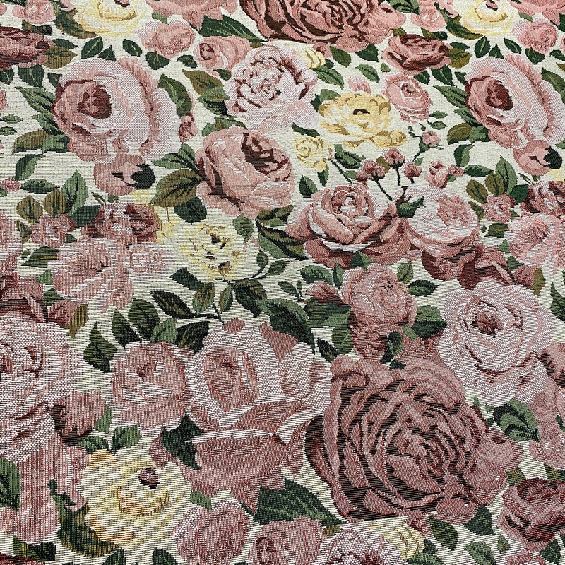 Vintage Canvas Rose Wholesale Fabric