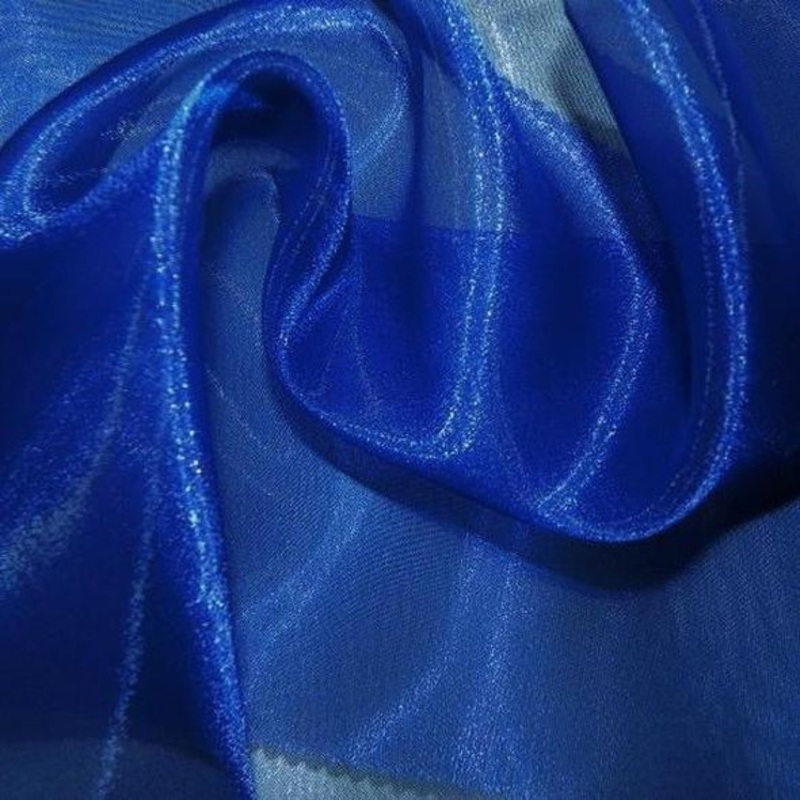 Crystal Organza Wholesale Fabric in Royal 647