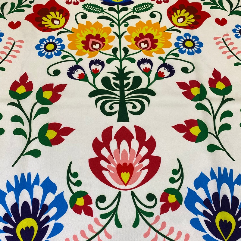 Flower Hoop (Poly Print) Wholesale Fabric